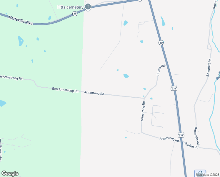 map of restaurants, bars, coffee shops, grocery stores, and more near 900 Armstrong Road in Castalian Springs
