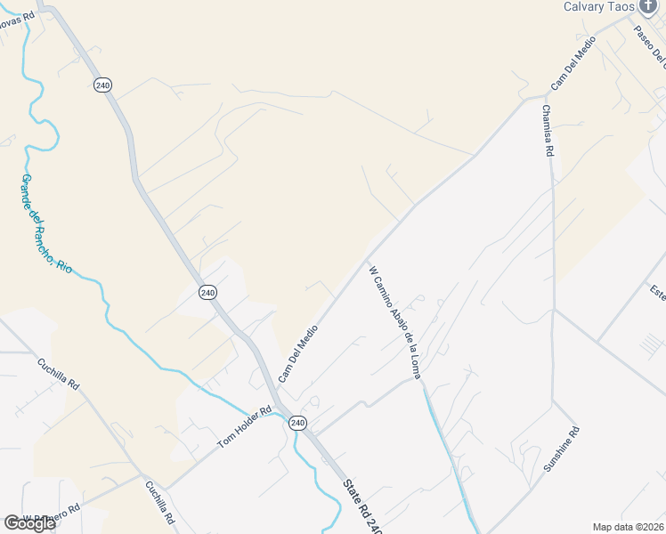 map of restaurants, bars, coffee shops, grocery stores, and more near 1052 Camino Del Medio in Taos