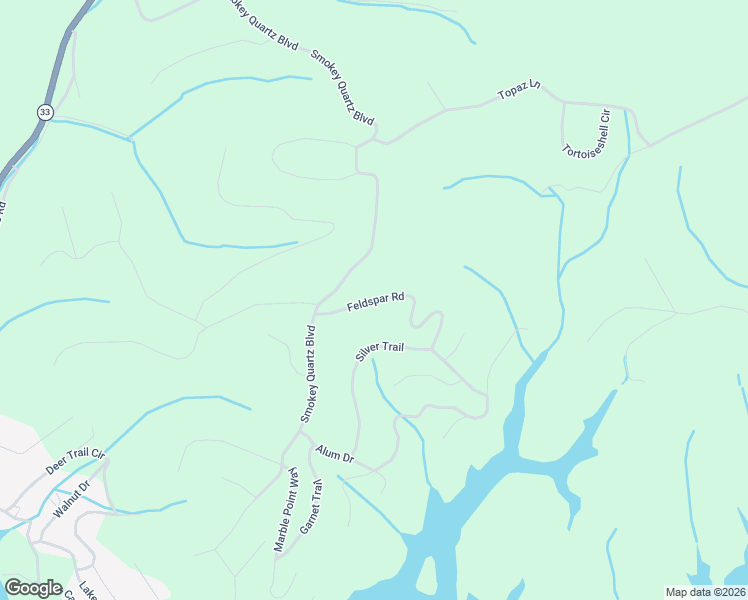 map of restaurants, bars, coffee shops, grocery stores, and more near Feldspar Rd in New Tazewell