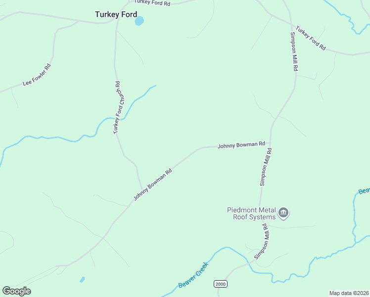 map of restaurants, bars, coffee shops, grocery stores, and more near 302 Johnny Bowman Road in Mount Airy