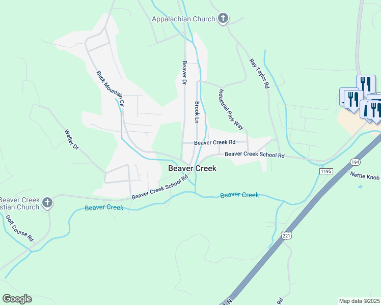 map of restaurants, bars, coffee shops, grocery stores, and more near 159 King Street in West Jefferson