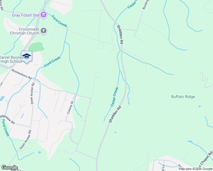 map of restaurants, bars, coffee shops, grocery stores, and more near 134 Stafford Road in Johnson City