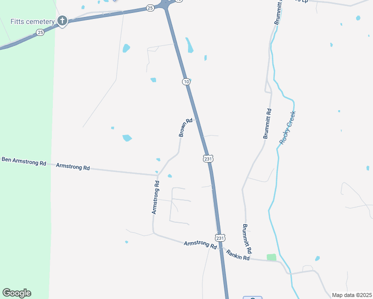 map of restaurants, bars, coffee shops, grocery stores, and more near 135 Brown Road in Castalian Springs