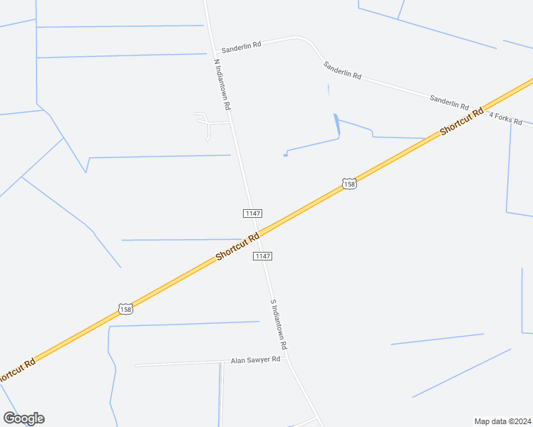 map of restaurants, bars, coffee shops, grocery stores, and more near 501 North Indiantown Road in Shawboro