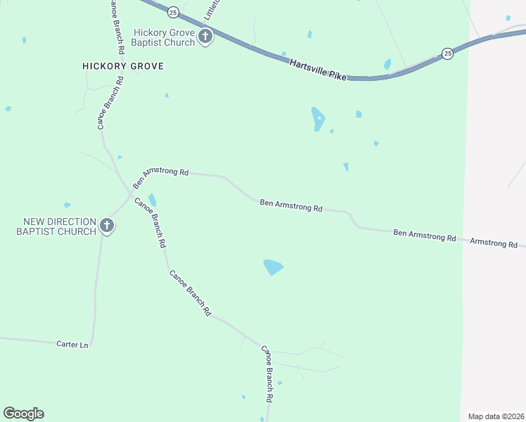 map of restaurants, bars, coffee shops, grocery stores, and more near 188 Ben Armstrong Road in Castalian Springs