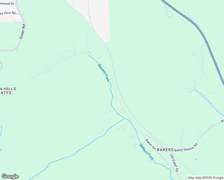 map of restaurants, bars, coffee shops, grocery stores, and more near 2401 Baker Road in Goodlettsville