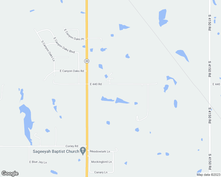 map of restaurants, bars, coffee shops, grocery stores, and more near 11196 East 440 Road in Claremore