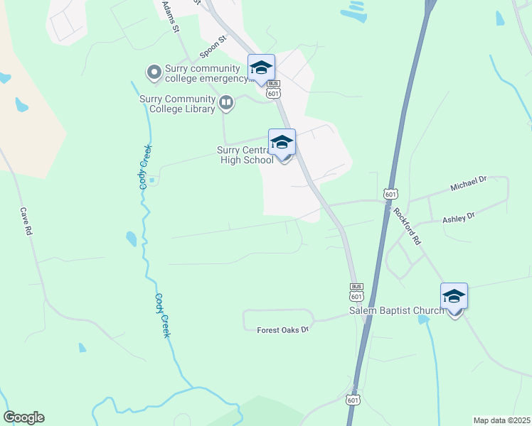 map of restaurants, bars, coffee shops, grocery stores, and more near 206 Windsor Park Drive in Dobson