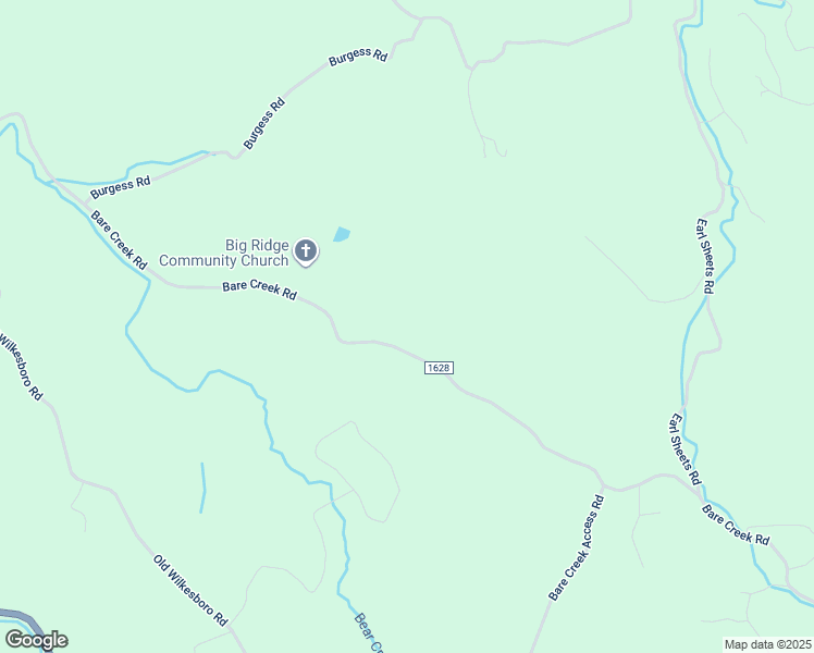 map of restaurants, bars, coffee shops, grocery stores, and more near 2181 Bare Creek Road in Jefferson