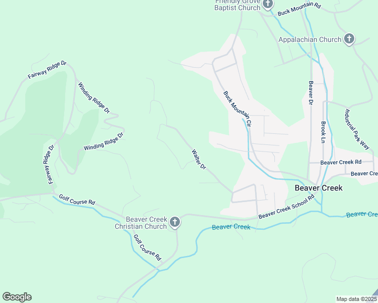 map of restaurants, bars, coffee shops, grocery stores, and more near 391 Walter Drive in West Jefferson