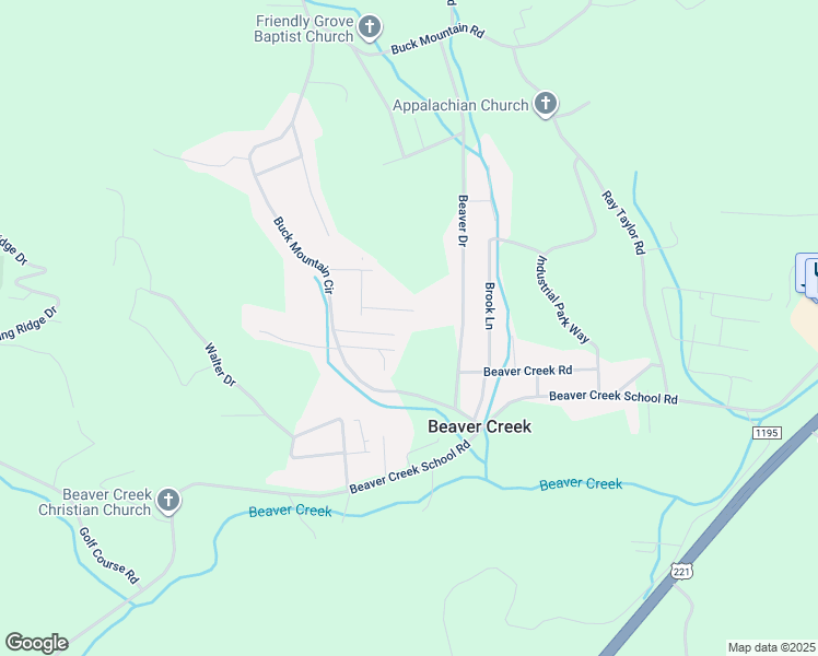 map of restaurants, bars, coffee shops, grocery stores, and more near 257 Beaver Drive in West Jefferson