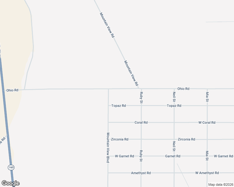 map of restaurants, bars, coffee shops, grocery stores, and more near 10971 North Mountain View in Pahrump