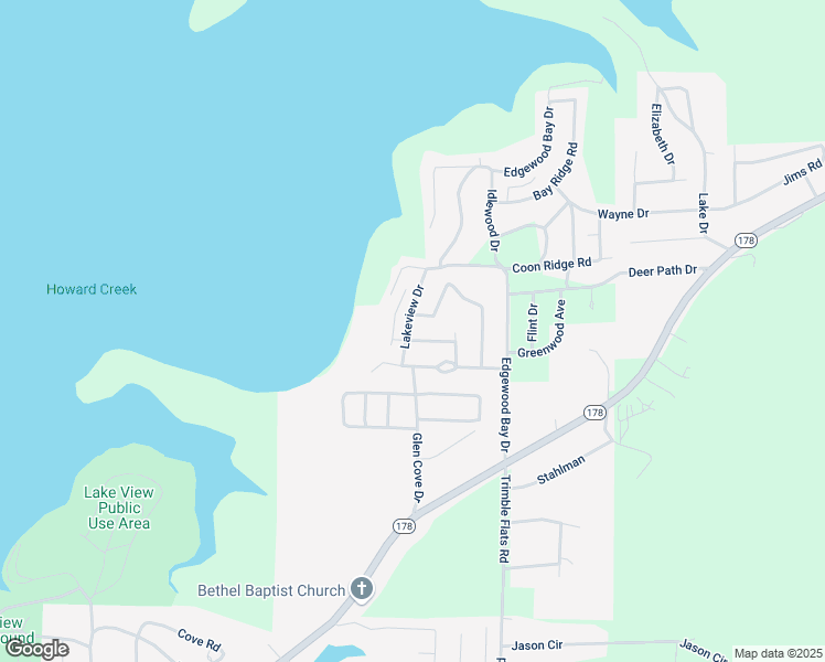 map of restaurants, bars, coffee shops, grocery stores, and more near 57 Lakeview Drive in Lakeview