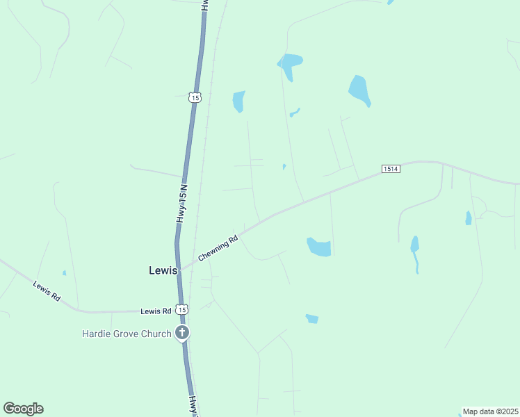 map of restaurants, bars, coffee shops, grocery stores, and more near 3521 Chewning Road in Oxford