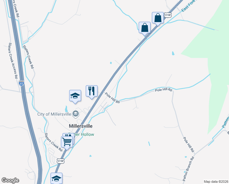 map of restaurants, bars, coffee shops, grocery stores, and more near 1006 C Smith St in Goodlettsville