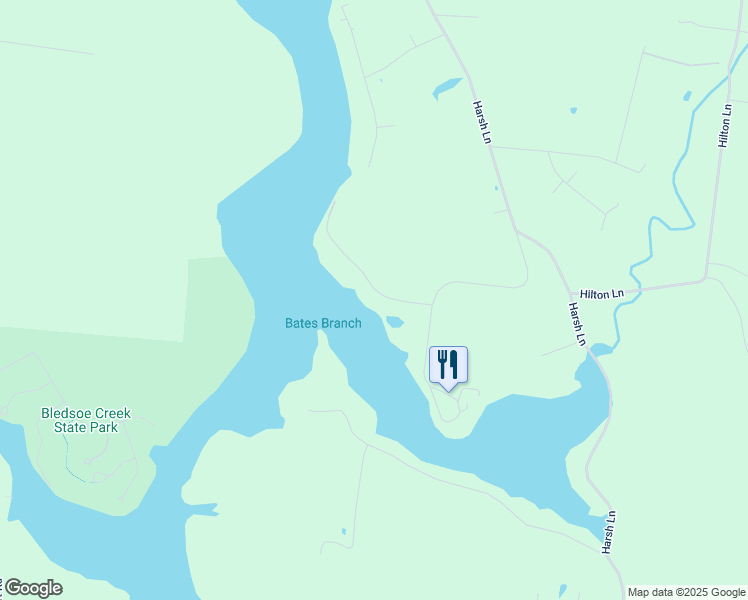 map of restaurants, bars, coffee shops, grocery stores, and more near 1119 Bledsoe Drive in Castalian Springs