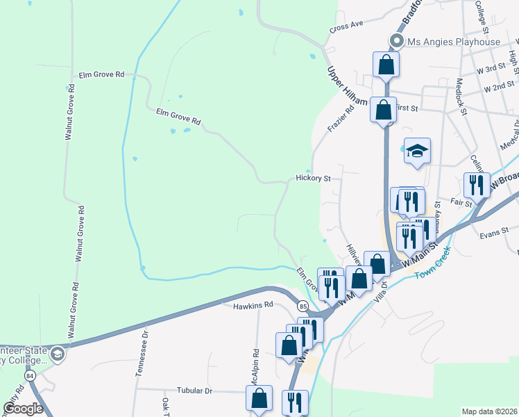 map of restaurants, bars, coffee shops, grocery stores, and more near 181 Elm Grove Road in Livingston