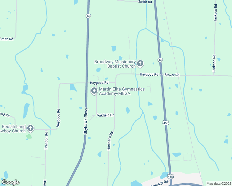 map of restaurants, bars, coffee shops, grocery stores, and more near 536a Hutchens Road in Martin