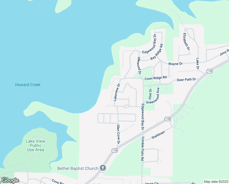 map of restaurants, bars, coffee shops, grocery stores, and more near 57 Lakeview Drive in Lakeview
