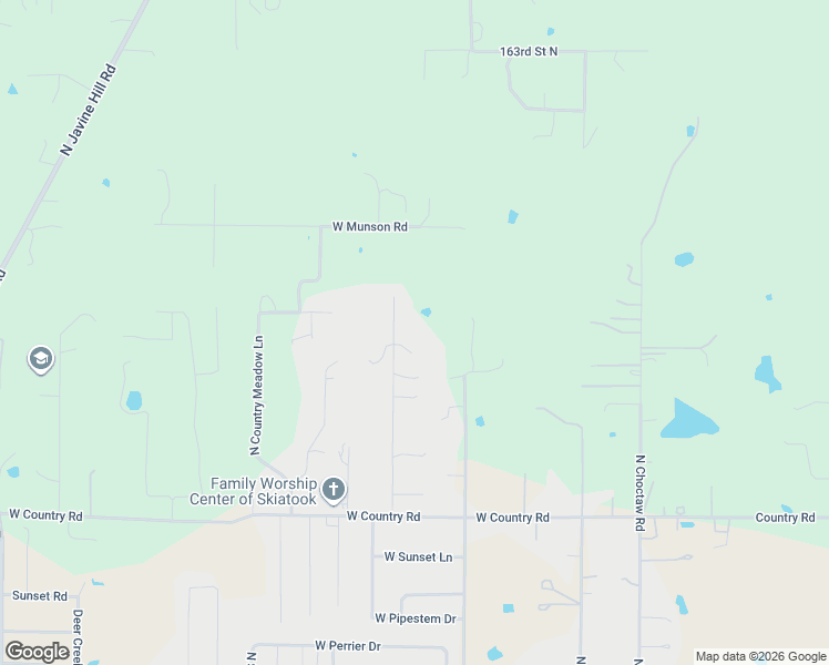 map of restaurants, bars, coffee shops, grocery stores, and more near 1045 North Stockman Road in Skiatook