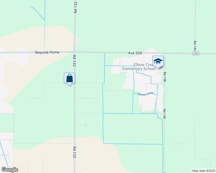 map of restaurants, bars, coffee shops, grocery stores, and more near 13401 Ave 328 in Visalia
