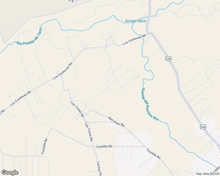 map of restaurants, bars, coffee shops, grocery stores, and more near 42 Sarita Road in Ranchos de Taos