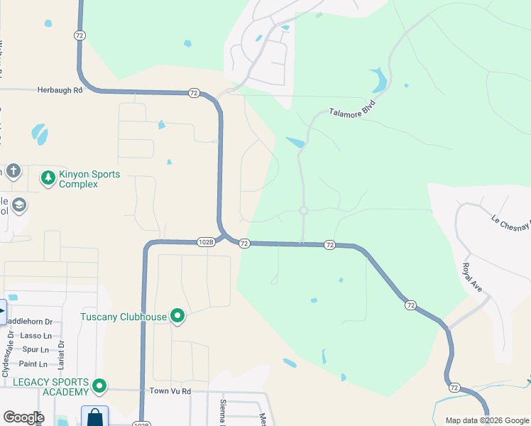 map of restaurants, bars, coffee shops, grocery stores, and more near 11125 West Stonebriar Drive in Bentonville
