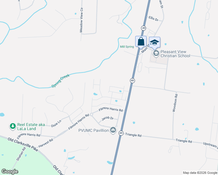 map of restaurants, bars, coffee shops, grocery stores, and more near 145 Coleson Lane in Pleasant View
