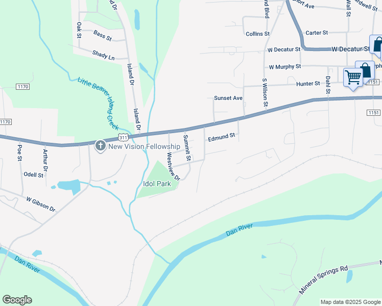 map of restaurants, bars, coffee shops, grocery stores, and more near 2 Pineland Avenue in Madison