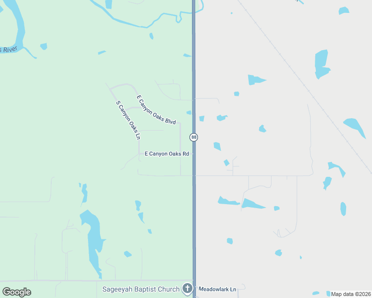 map of restaurants, bars, coffee shops, grocery stores, and more near 10985 East Canyon Oaks Boulevard in Claremore