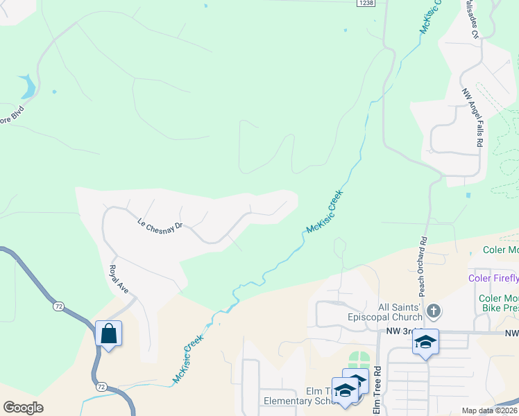 map of restaurants, bars, coffee shops, grocery stores, and more near 1502 Providence Court in Centerton
