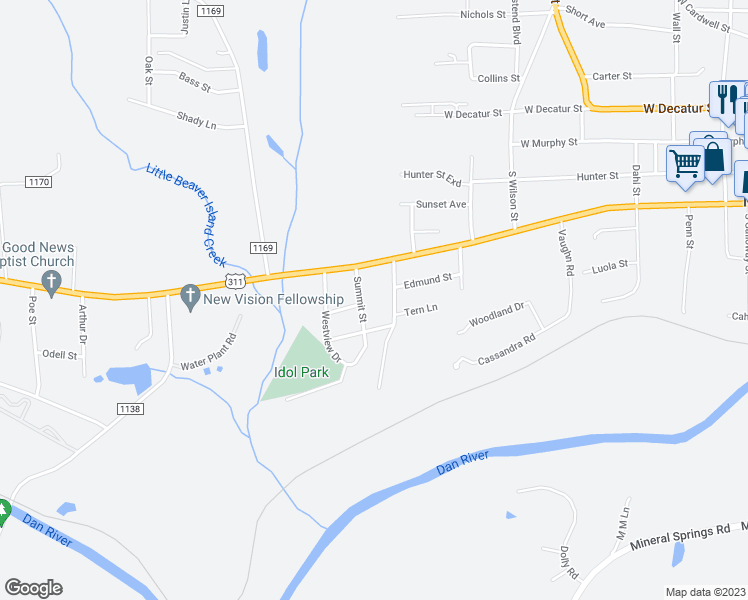 map of restaurants, bars, coffee shops, grocery stores, and more near 307 Summit Street in Madison