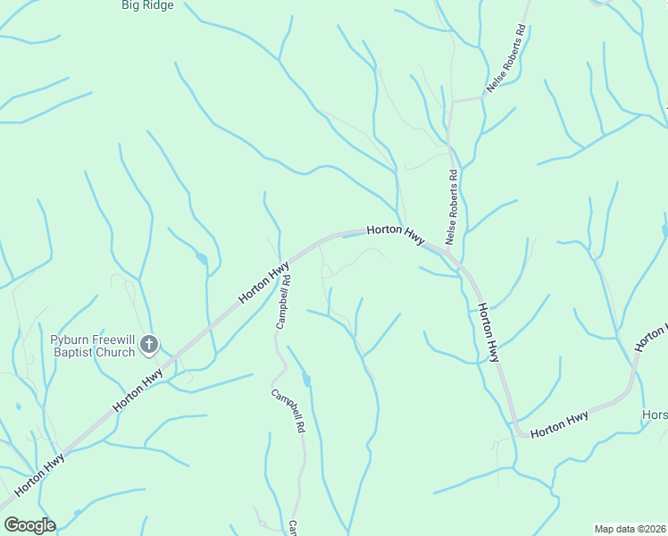 map of restaurants, bars, coffee shops, grocery stores, and more near 14660 Horton Highway in Chuckey