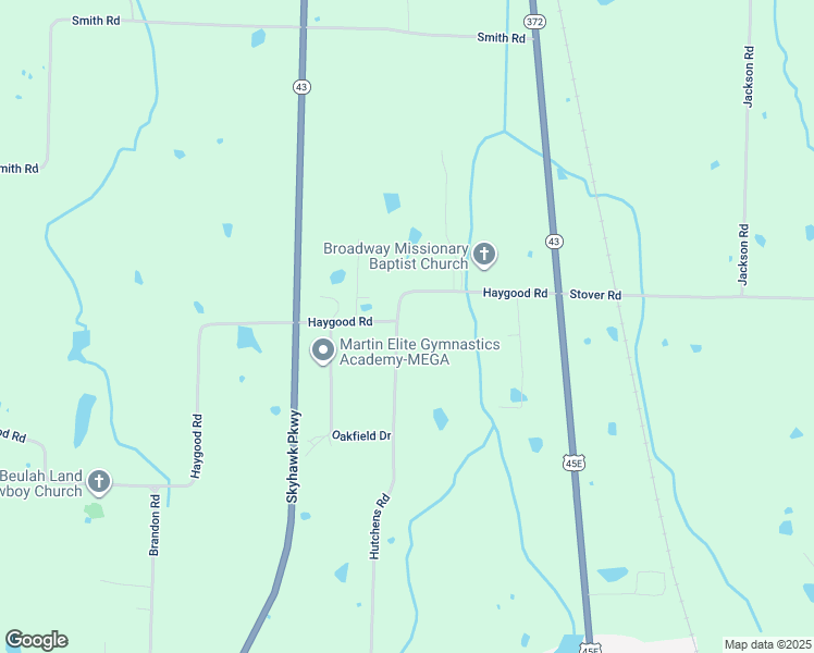 map of restaurants, bars, coffee shops, grocery stores, and more near 586 Haygood Road in Martin