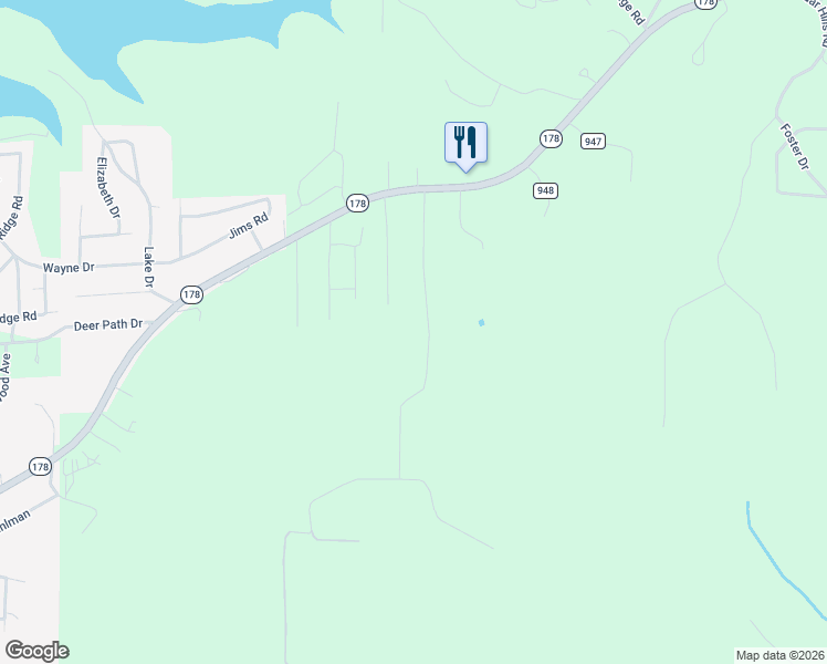 map of restaurants, bars, coffee shops, grocery stores, and more near 337 Grand Oak Road in Lakeview