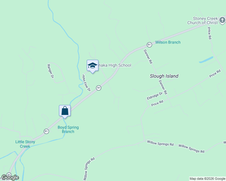 map of restaurants, bars, coffee shops, grocery stores, and more near 116 Bill Lewis Road in Elizabethton
