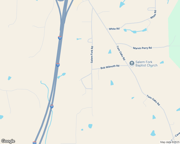 map of restaurants, bars, coffee shops, grocery stores, and more near 422 Salem Fork Road in Elkin
