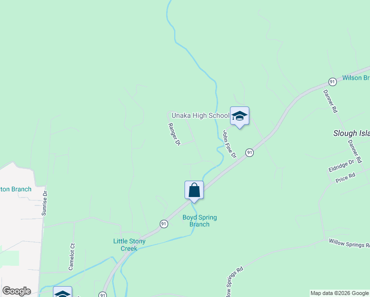 map of restaurants, bars, coffee shops, grocery stores, and more near 130 Forest Drive in Elizabethton