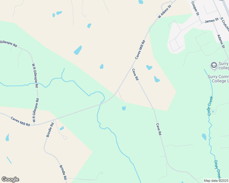 map of restaurants, bars, coffee shops, grocery stores, and more near 926 Caves Mill Road in Dobson