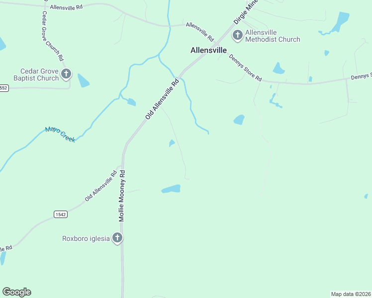 map of restaurants, bars, coffee shops, grocery stores, and more near 4762 Old Allensville Road in Roxboro