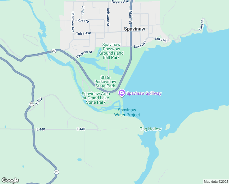 map of restaurants, bars, coffee shops, grocery stores, and more near in Spavinaw