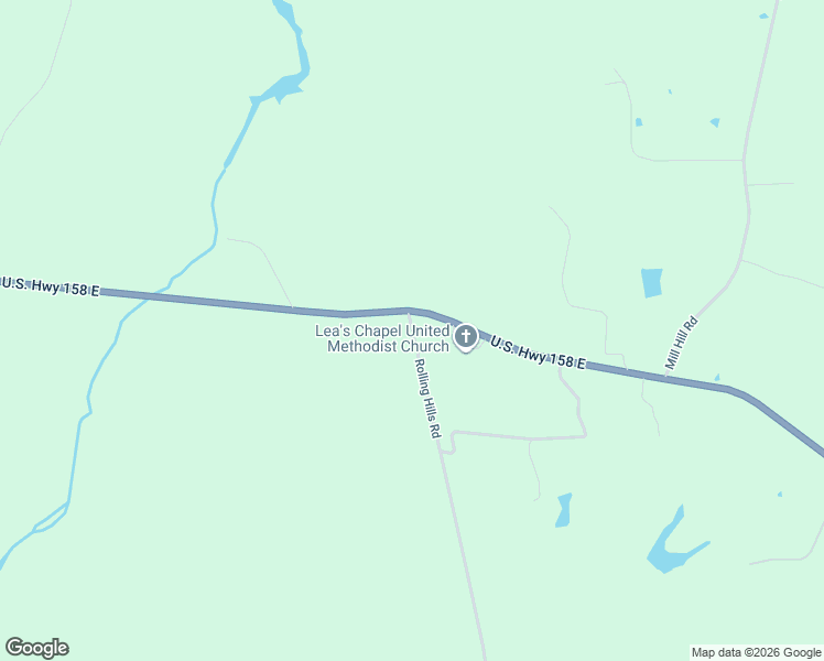 map of restaurants, bars, coffee shops, grocery stores, and more near 606 Rolling Hills Road in Roxboro