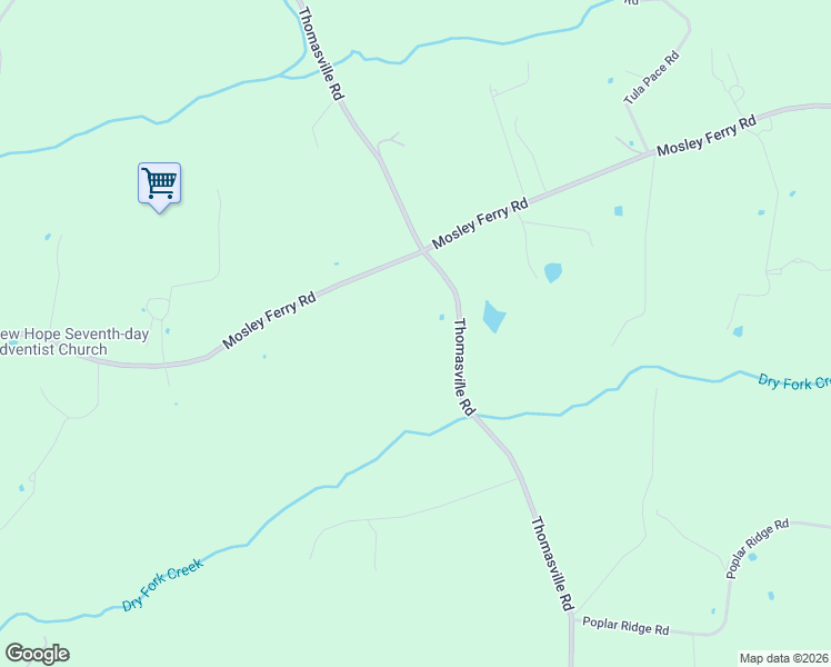 map of restaurants, bars, coffee shops, grocery stores, and more near 3763 Thomasville Road in Chapmansboro