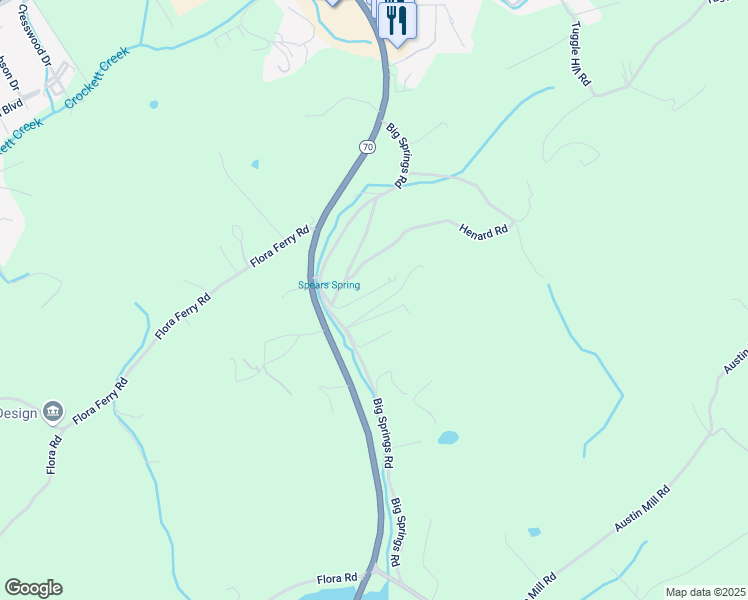 map of restaurants, bars, coffee shops, grocery stores, and more near 143 Marie Lane in Rogersville