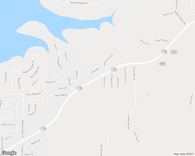 map of restaurants, bars, coffee shops, grocery stores, and more near 3833 Highway 178 in Lakeview