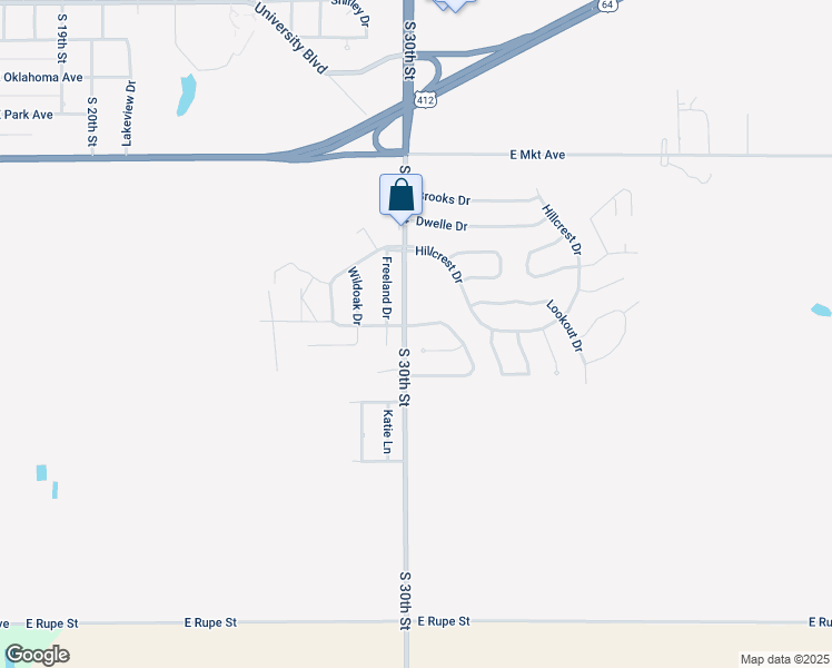 map of restaurants, bars, coffee shops, grocery stores, and more near 3013 Forestridge Drive in Enid