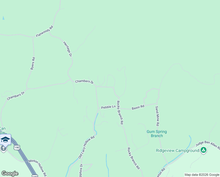 map of restaurants, bars, coffee shops, grocery stores, and more near 121 Lewis Blevins Road in Elizabethton