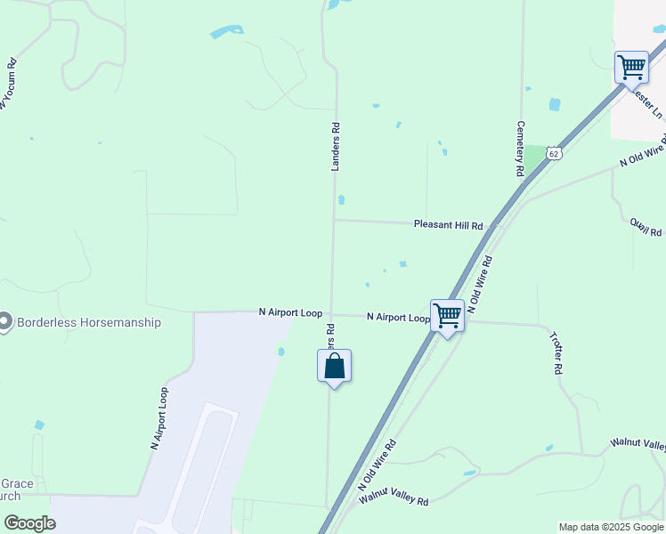 map of restaurants, bars, coffee shops, grocery stores, and more near 11307 Landers Road in Rogers