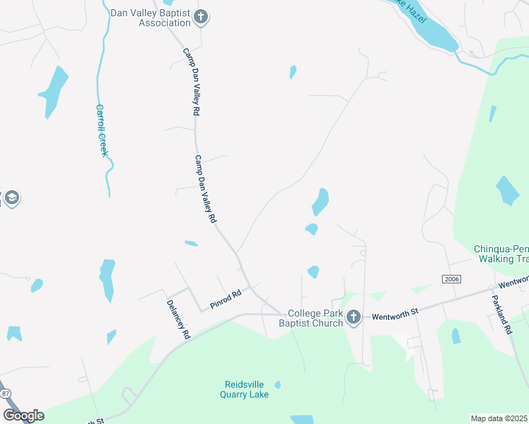 map of restaurants, bars, coffee shops, grocery stores, and more near 495 Talley Road in Reidsville