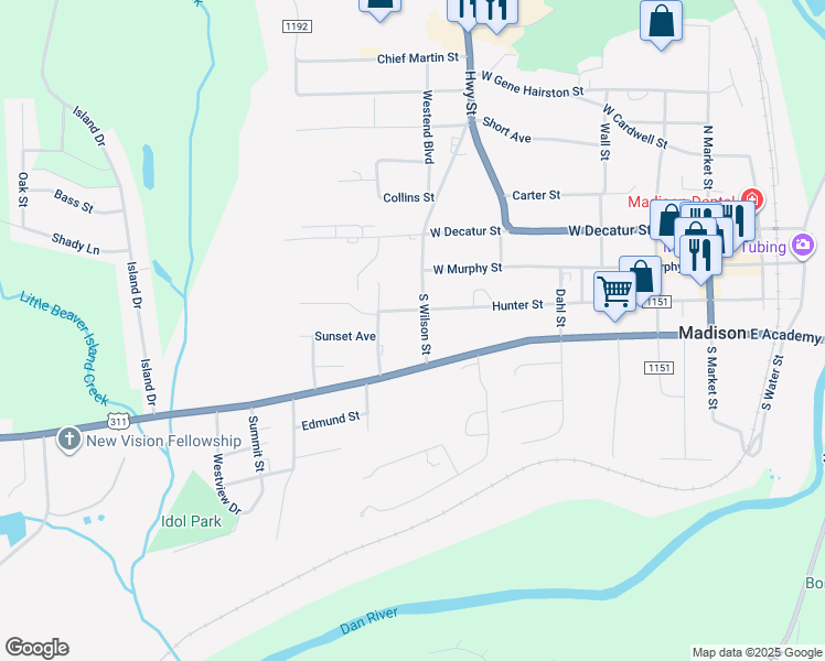 map of restaurants, bars, coffee shops, grocery stores, and more near 206 South Wilson Street in Madison
